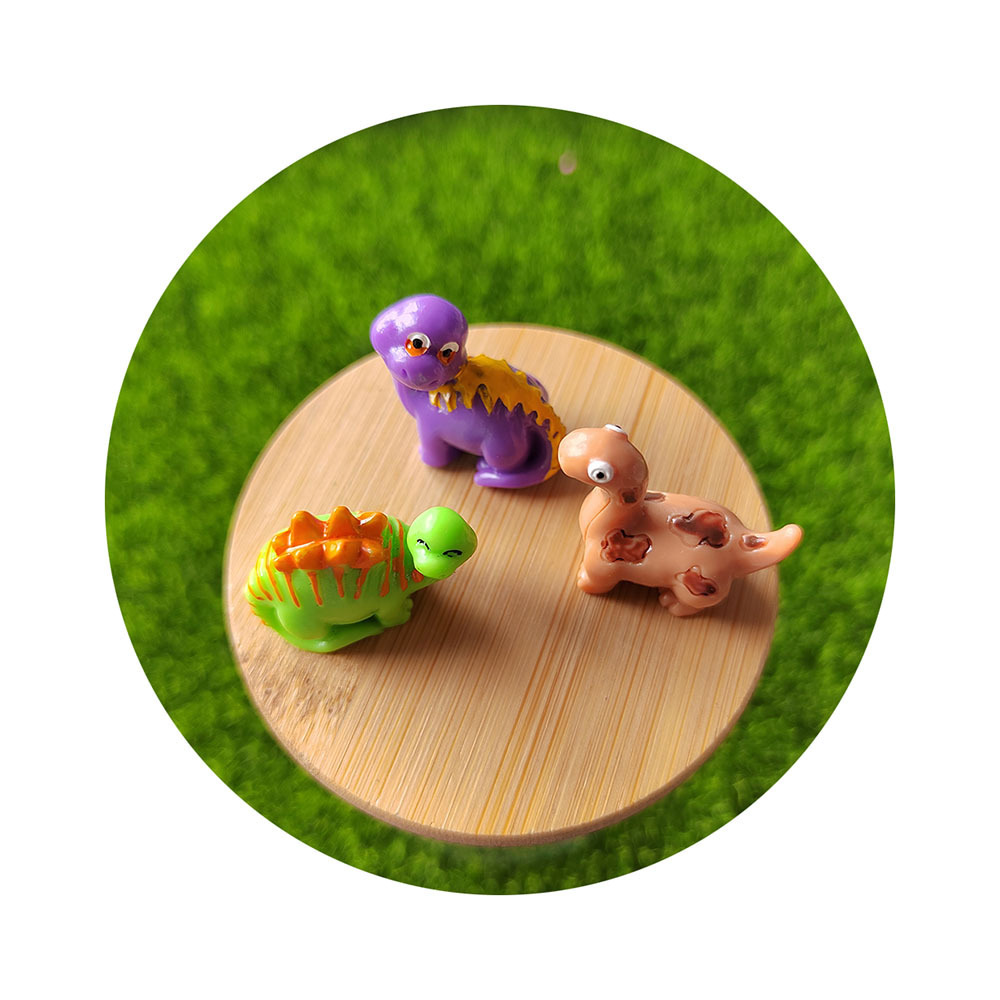 100Pcs Mini Dinosaur Figure Toys Fairy Garden Landscape Ornaments Best For Dinosaur Party Favors Cake Toppers Easter Eggs Filler