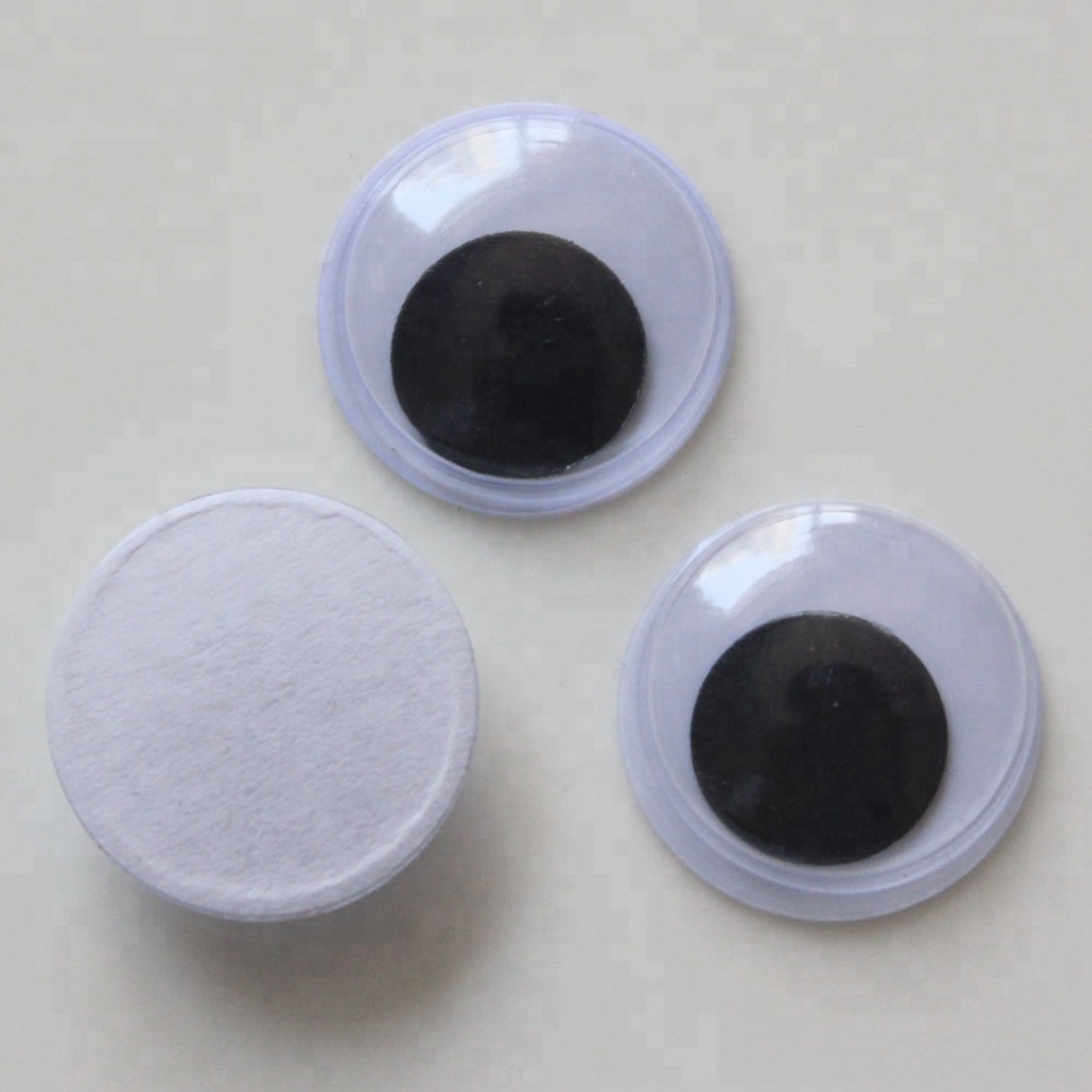 Self-adhesive Wiggle eyes 4mm-25mm Dolls Eye DIY Craft Googly Black Eyes Used For Doll Accessories Sewing Supplies