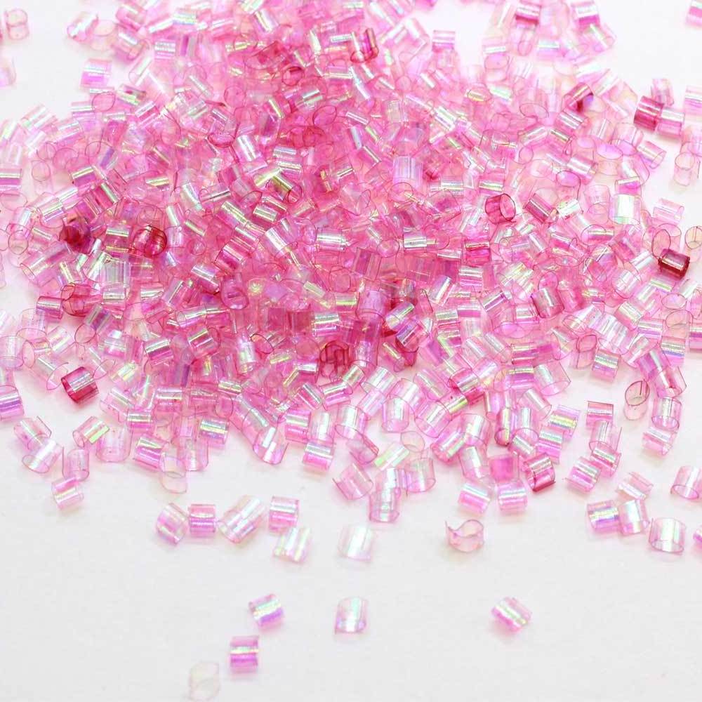 New Arrive 500g Iridescent Bingsu Beads Straw Slime Beads DIY Sequins Slime Sprinkles Filler For Fluffy Clear Slimes 3D Nail Art