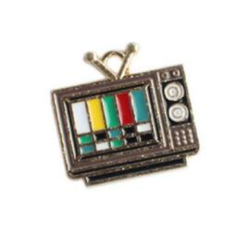 Enamel Charms Vintage Daily Use Table Lamp Television Bicycle Charm For Necklace Pendant Bracelet Accessory Jewelry Making