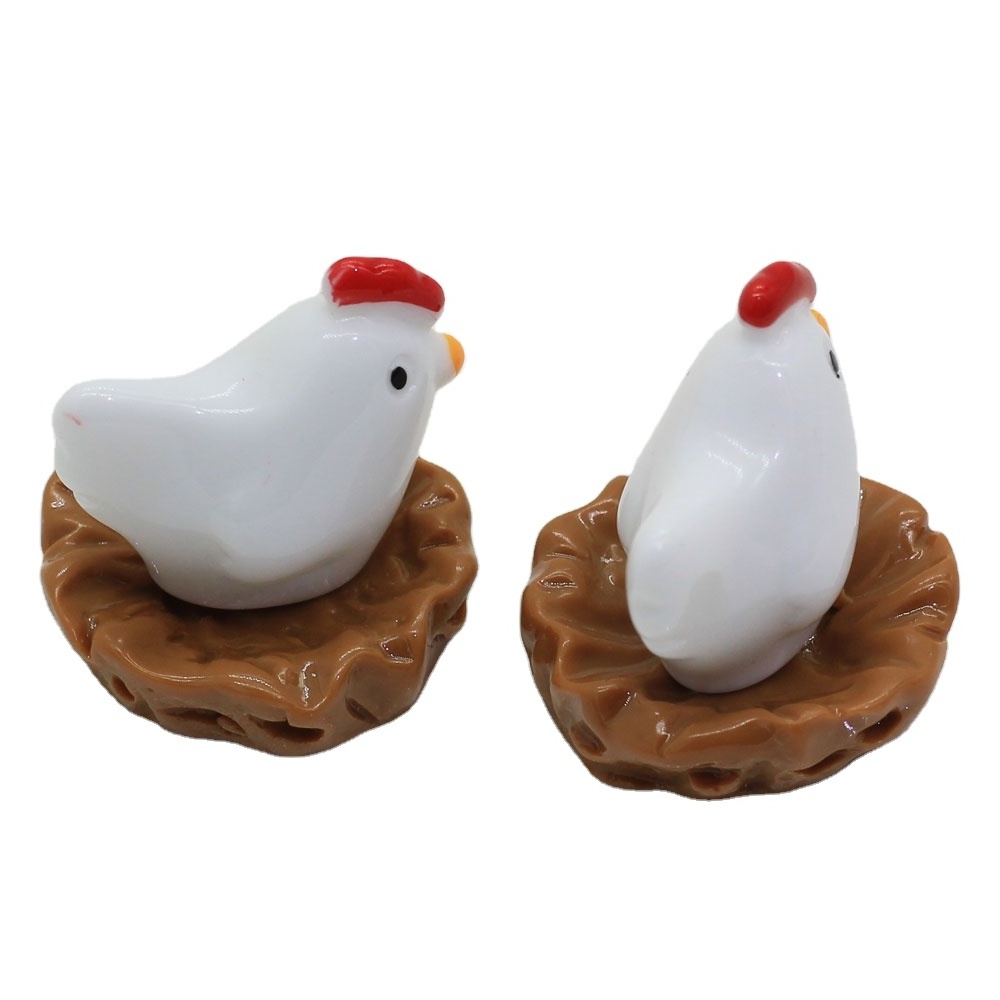 New Mini Chicken Nest Fairy Garden Miniature Gnomes Moss Terrariums Resin Crafts Figurines For Home Decoration Accessories