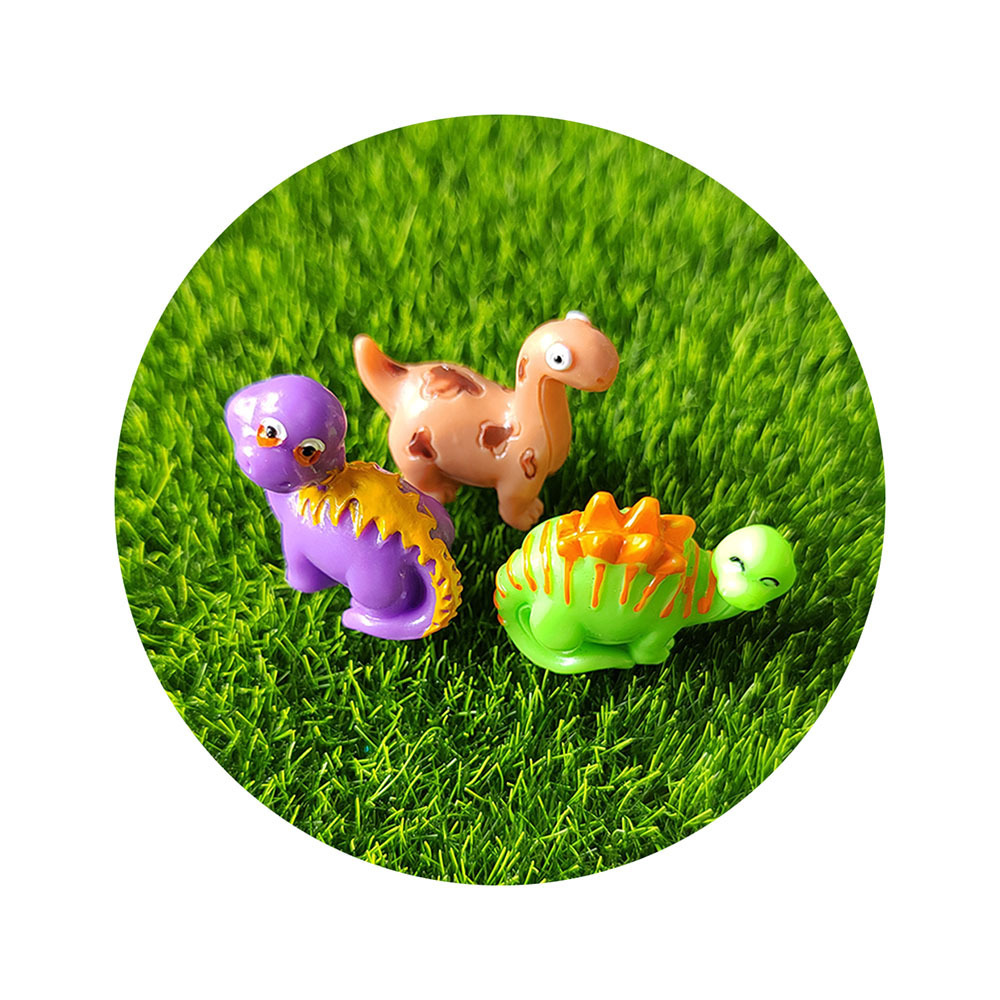 100Pcs Mini Dinosaur Figure Toys Fairy Garden Landscape Ornaments Best For Dinosaur Party Favors Cake Toppers Easter Eggs Filler