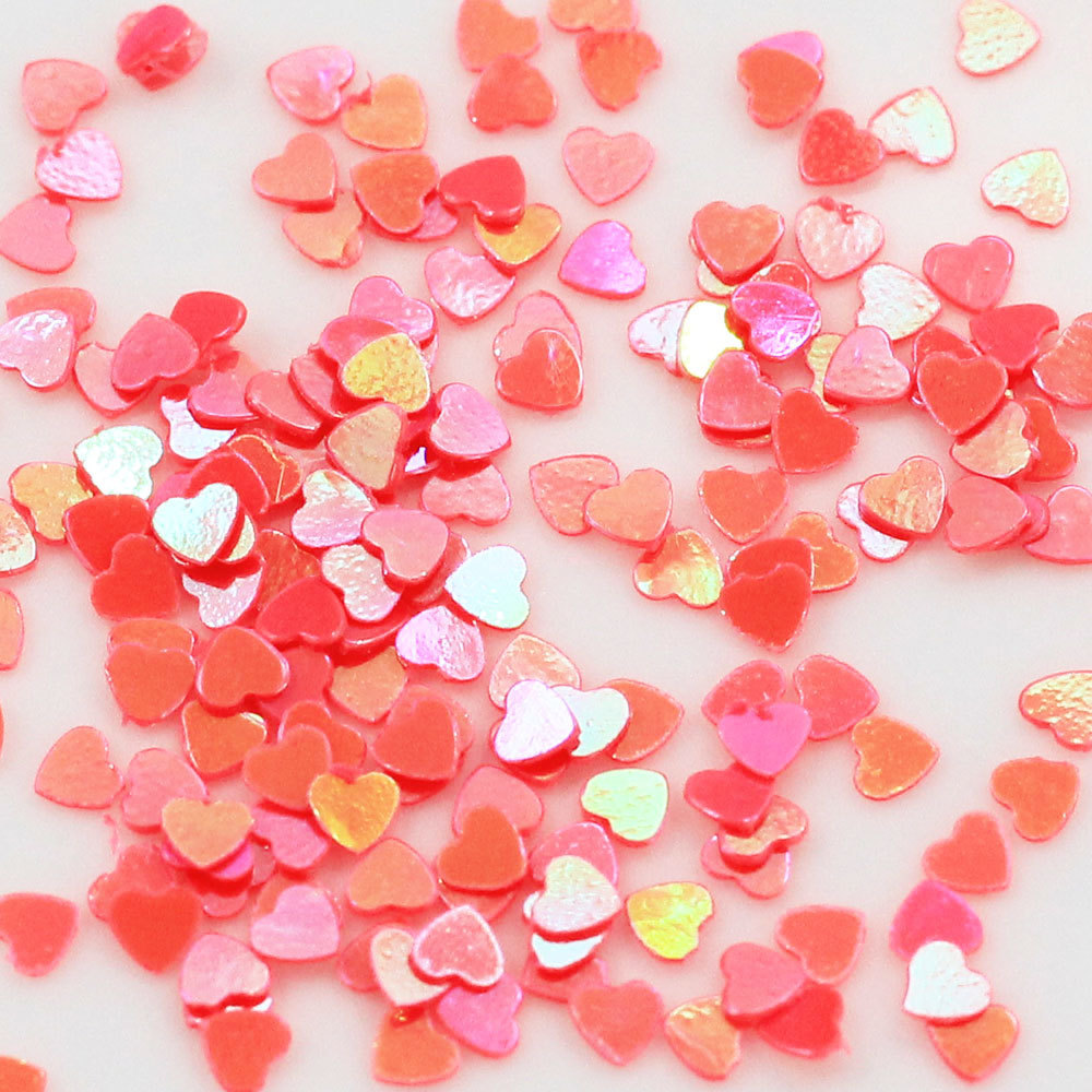 Wedding Decorations 3mm Heart Shapes Confetti Nail Art Glitter Sprinkles Charms Stuff for Slime