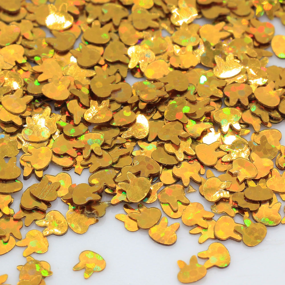 New Hot 4mm Rabbit  Sequins Pvc Loose Sequin Paillettes Party Craft,DIY Nail arts,Wedding Decoration confetti