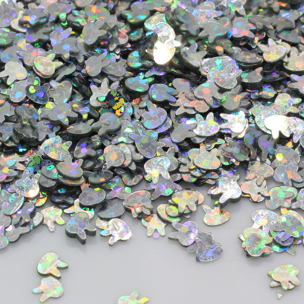 New Hot 4mm Rabbit  Sequins Pvc Loose Sequin Paillettes Party Craft,DIY Nail arts,Wedding Decoration confetti