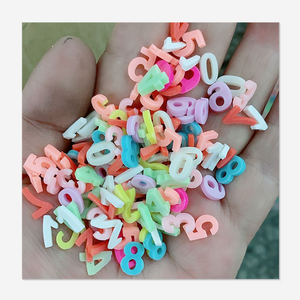 0-9 Numbers Polymer Clay Sprinkles for DIY Crafts DIY Tiny Cute Plastic Klei Accessories Slime Filling Material