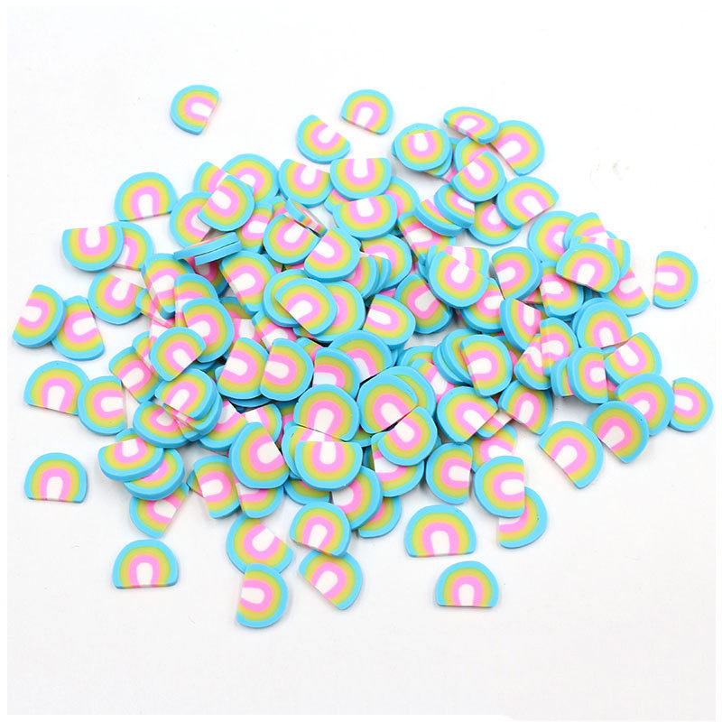 Cute Blue Cloud  Polymer Hot Soft Clay Sprinkles For Crafts DIY Making Nail Art Decorations Slime Filling Material