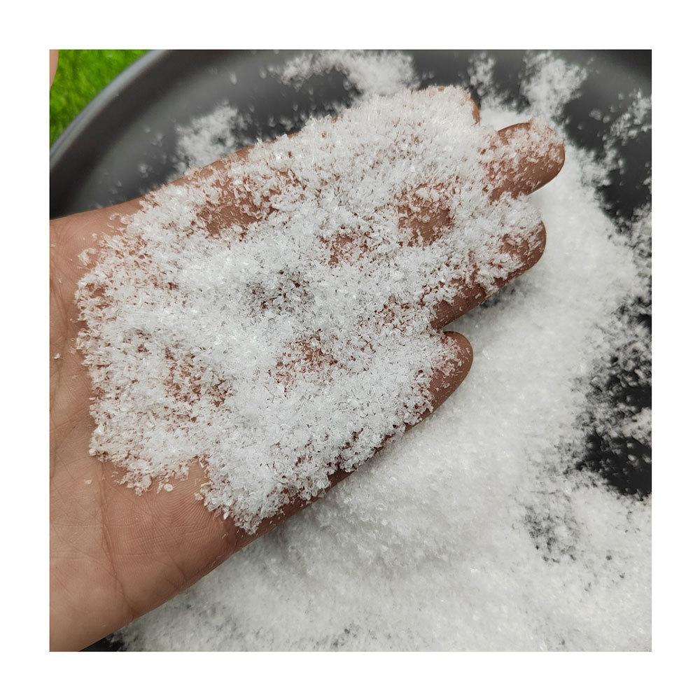 500g/bag White Artificial Snow Snowing Plastic Snowflake Christmas Snow Fizz for Slime Charms DIY