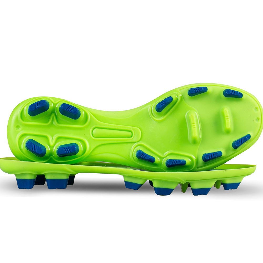 High Quality Breathable Light Weight Outdoor Sport Soccer Sole With Pvc Injection Tpr Materials