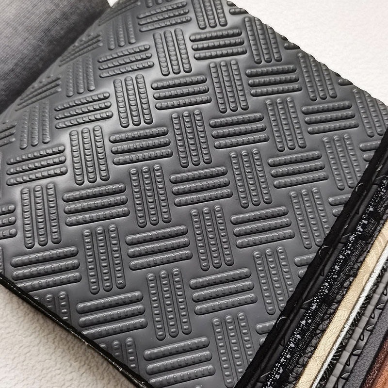 Factory customized 1.6 2 mm thickness Non-slip faux leather pvc leather Embossed synthetic Vinyl leather for car floor