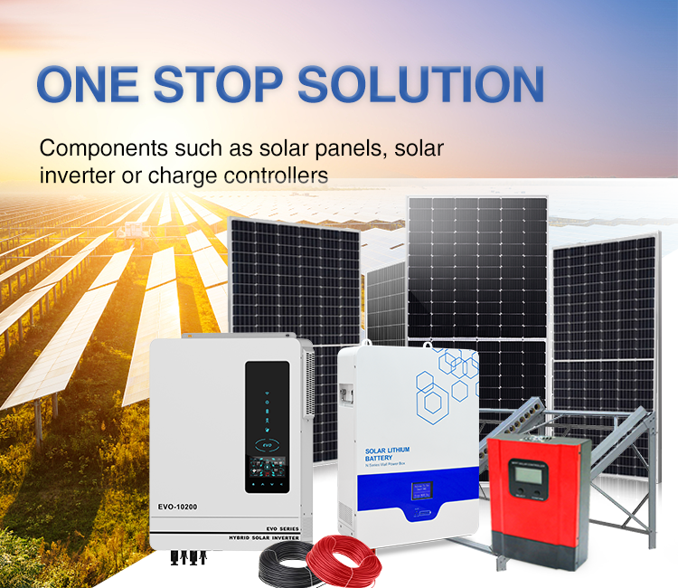 Anern complete solar kit solar panel kit with battery and inverter 10kw