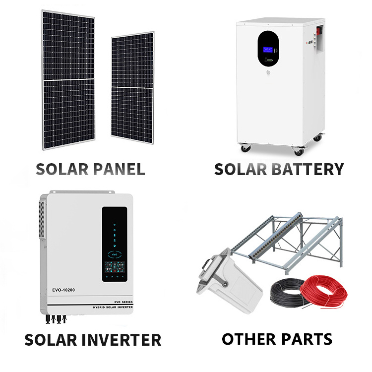 50kw 100kw solar energy systems complete home solar power system