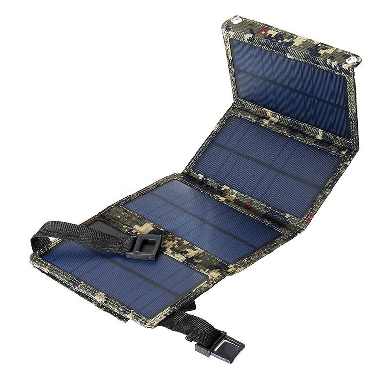 Portable solar panel foldable 10w 20w USB charger DC port Polycrystalline Silicon waterproof and camping solar panel