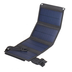 Portable solar panel foldable 10w 20w USB charger DC port Polycrystalline Silicon waterproof and camping solar panel