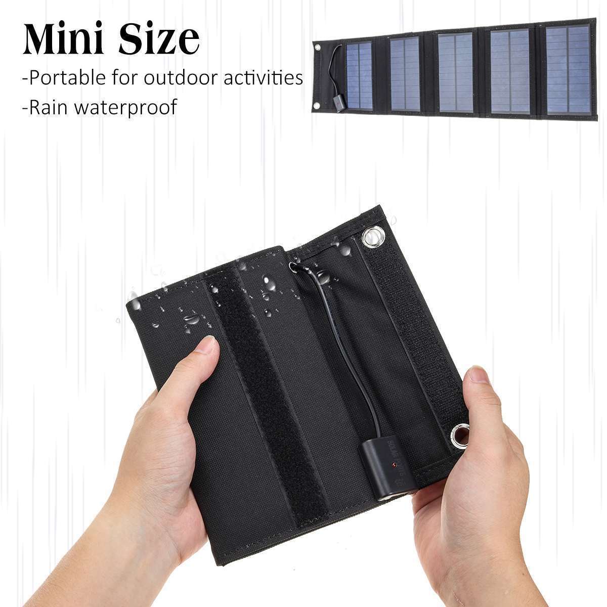 15W 20W Portable Solar Phone Charger Outdoor Solar Panel Charger Waterproof Solar Powered Charging Panels Boards