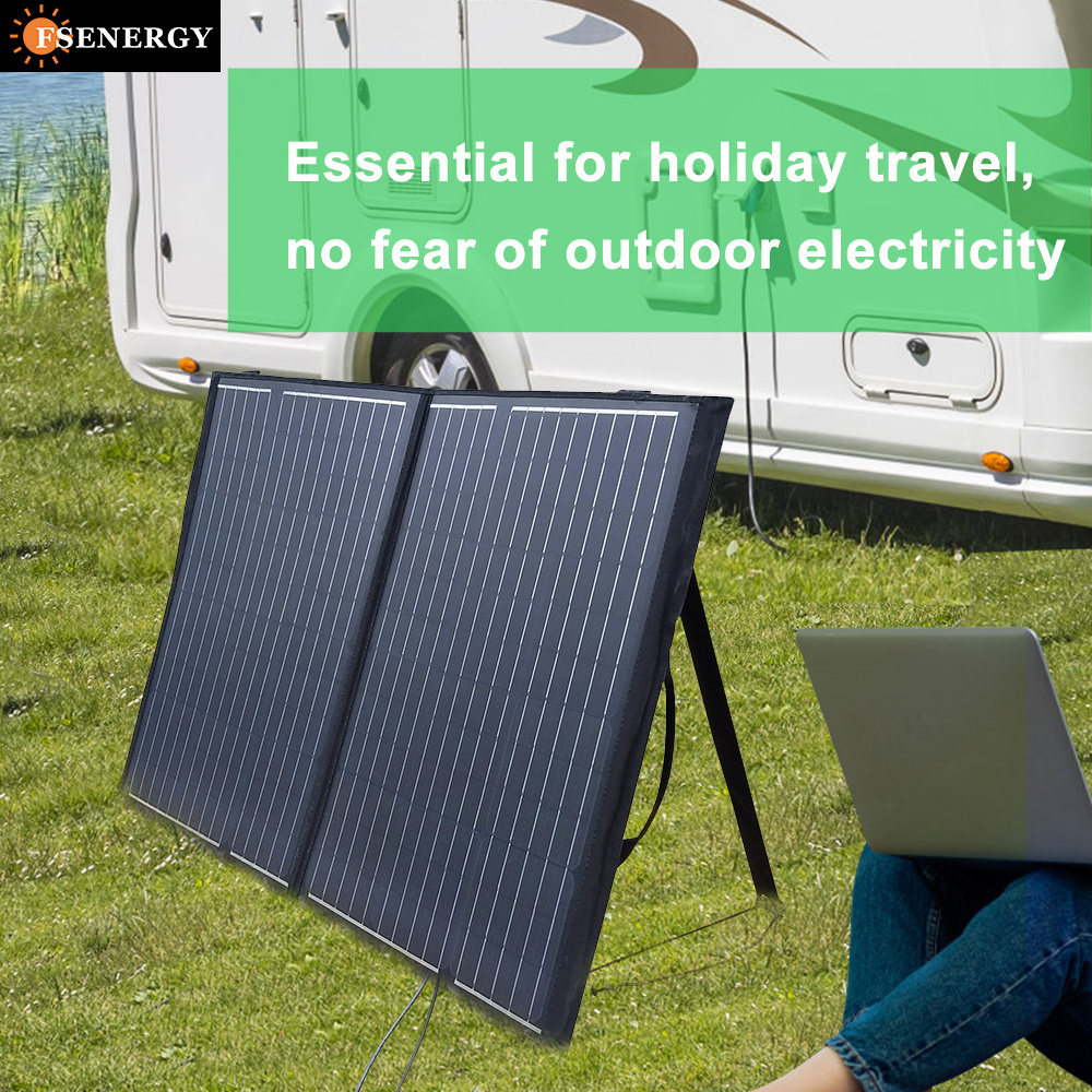 Portable Power Station with Solar Panels 12 Volt 18V Foldable Laminated Solar Panel 100W 200W 300W