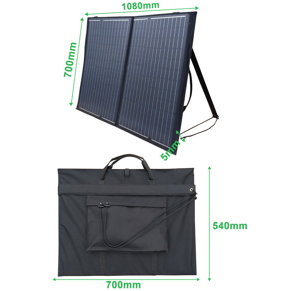 Portable Power Station with Solar Panels 12 Volt 18V Foldable Laminated Solar Panel 100W 200W 300W