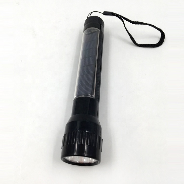 Best Quality Led Torch Light Hand Lamp Flash Lantern Solar Power Flashlight