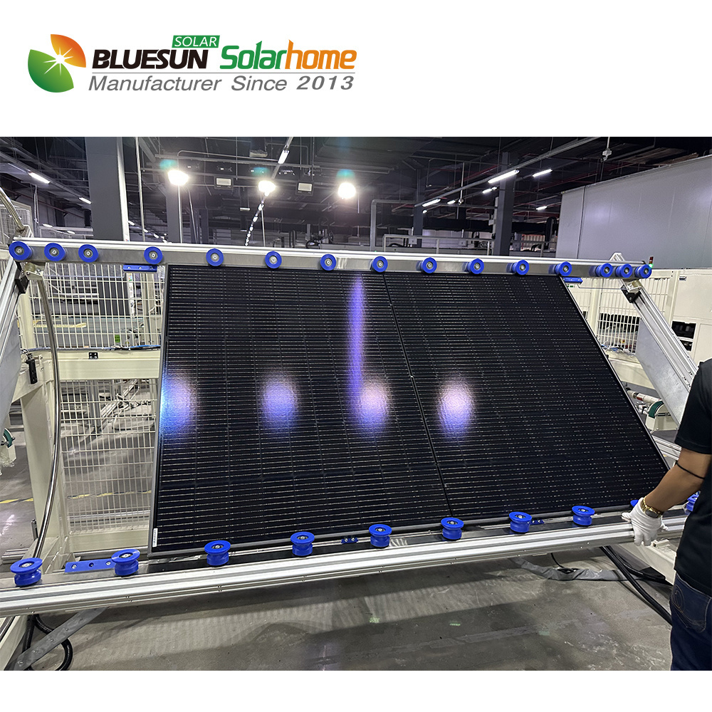 UL certificate approval monocrystalline solar panels 400w 415w full black bifacial solar panel ready in USA warehouse