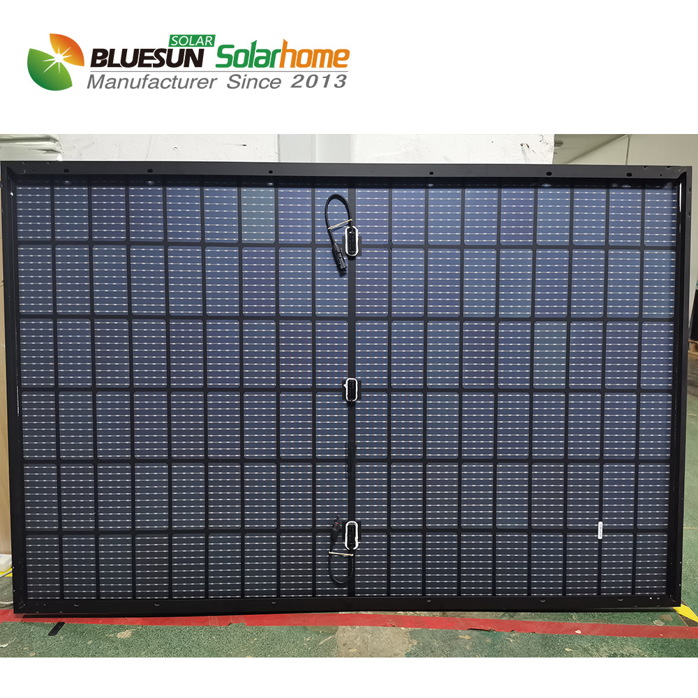 UL certificate approval monocrystalline solar panels 400w 415w full black bifacial solar panel ready in USA warehouse