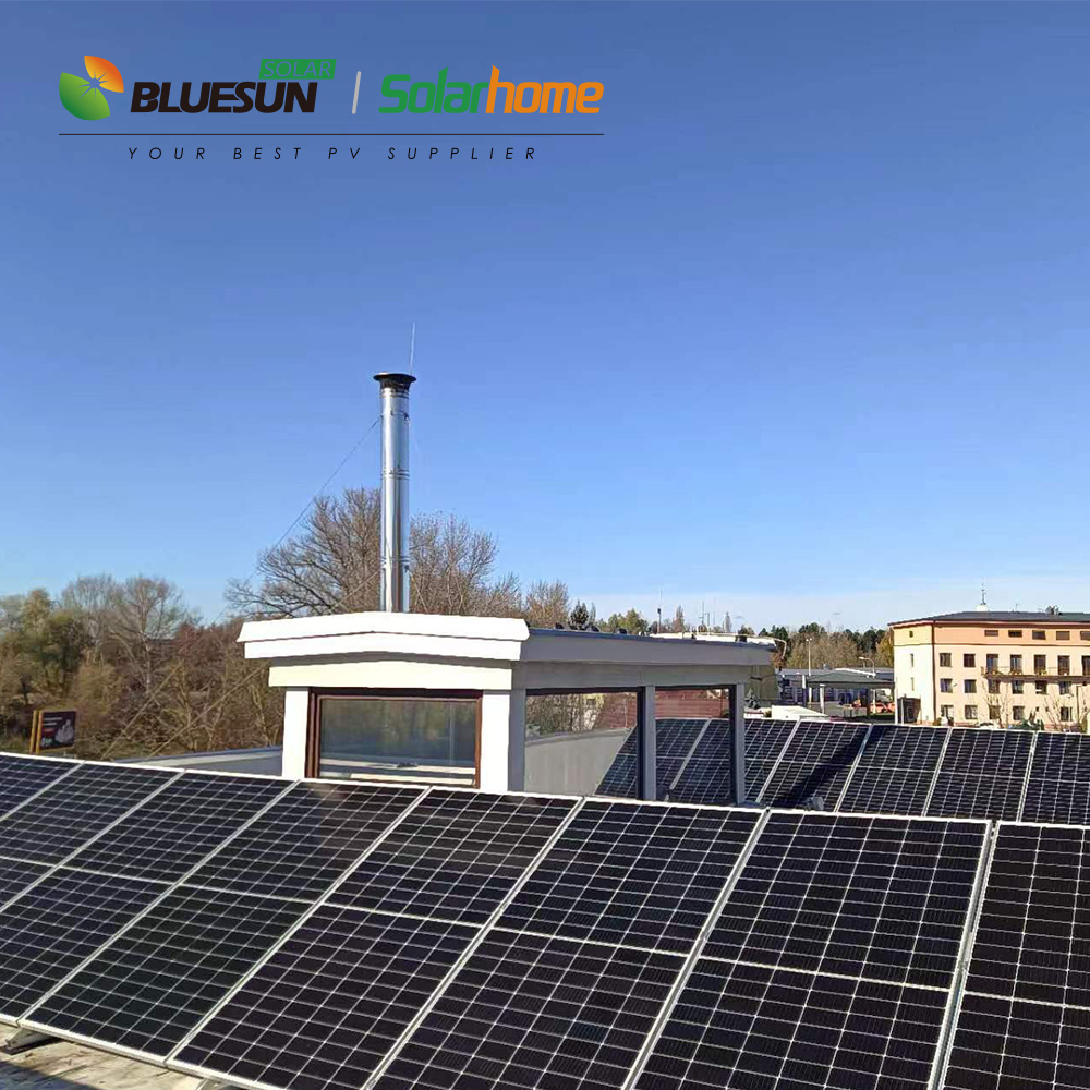 Complete 8 kw 10 kw 12kw 15kw solar hybrid system off grid solar panel system lithium battery energy storage system for home