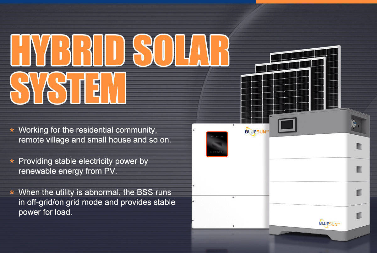 Complete 8 kw 10 kw 12kw 15kw solar hybrid system off grid solar panel system lithium battery energy storage system for home