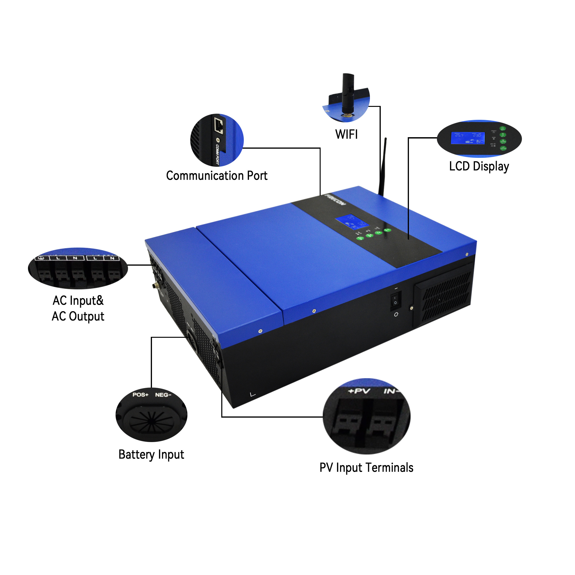 PV off-grid renewable energy inverter 3KW