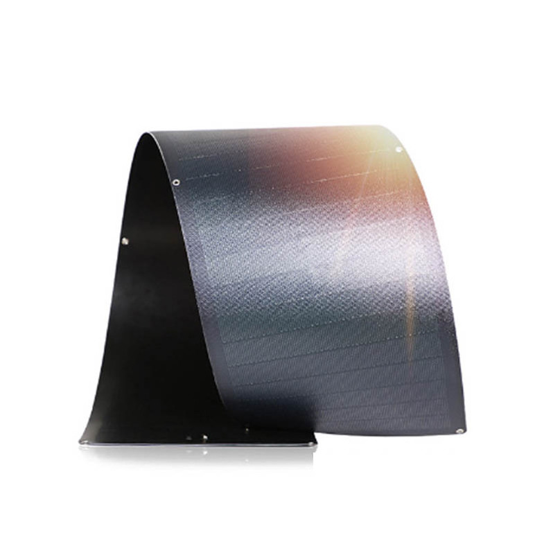 OEM Manufacturer Lamination Amorphous Silicon Thin Film 75W 120W Lightweight Flexible CIGS Solar Panel