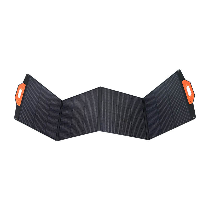 Chinese Customized Outdoor Portable Cell Phone Charging 4 Pieces ETFE Film Laminated Mono 200w Folding Solar Panels