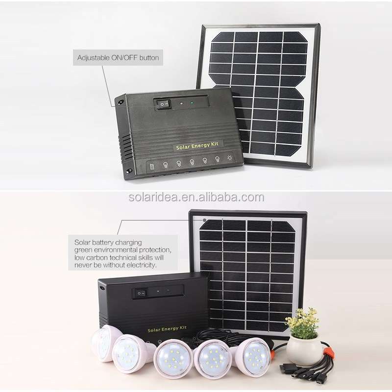 Hot sale cheap price for 12v led lights lighting off-grid small 5 watt sun energy power home solar kit