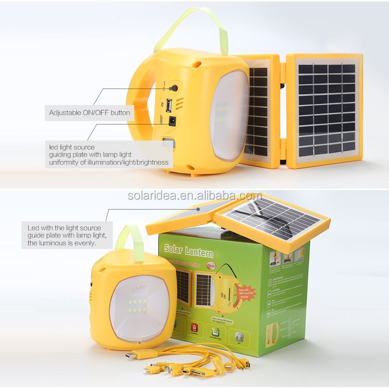 Solar idea saving energy small home system with radio solar lantern dubai