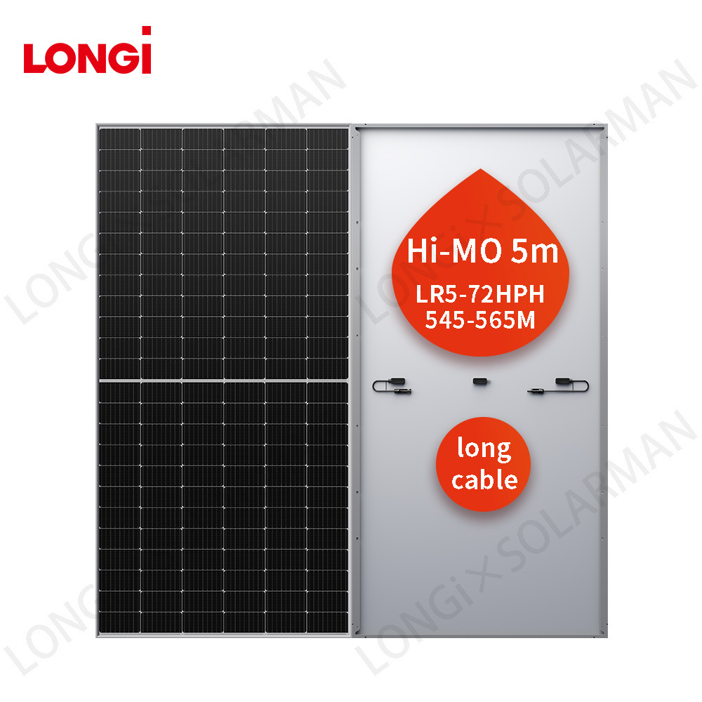 TOP 1 brand monocrystalline solar panels longi solar module himo hi mo 5 6 7 longi solar panel 540w 545w 550w 555w 560w