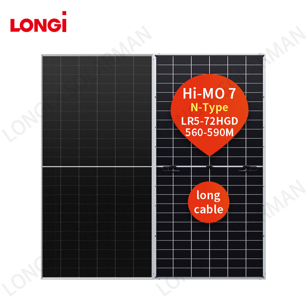 TOP 1 brand monocrystalline solar panels longi solar module himo hi mo 5 6 7 longi solar panel 540w 545w 550w 555w 560w