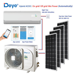 DEYE solar air conditioners 12000BTU 18000BTU 24000BTU Hybrid ACDC Easy installation split hybrid portable