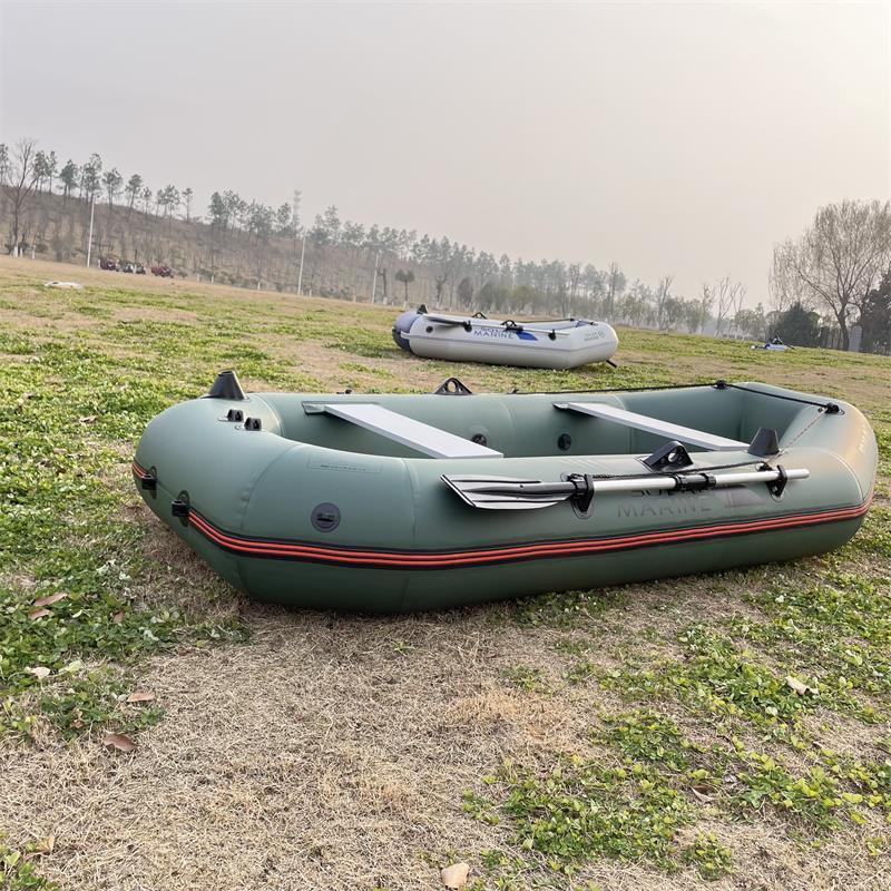 Solar Marine 7.5ft 3 Persons Inflatable Fishing Kayak 0.7MM PVC Rowing Boats Thicken Portable Canoe Dinghy Rafts with Paddles