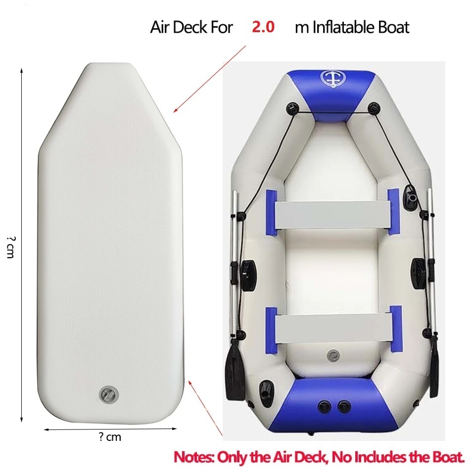 Solar Marine Inflatable PVC Air Deck Only for 2M Fishing Boats Wear-resistant Foldable Boat Bottom Air Mat Not Includes the Boat