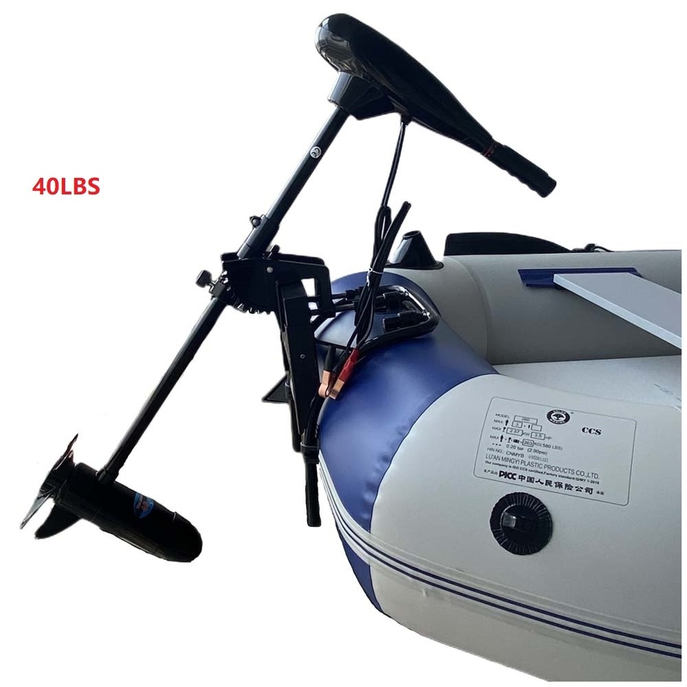 Solarmarine 12 V 40 LBS 6 KM/H Inflatable Fishing Boat Electric Kayak Motor Propeller Screw Outboard Boat Engines For Sale