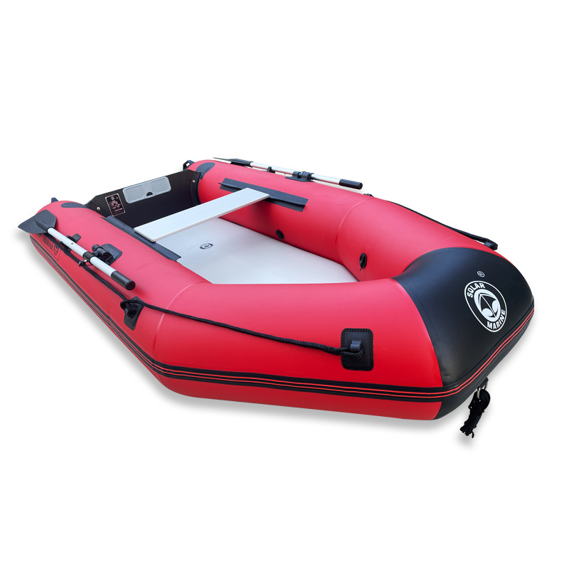 Solar Marine 8.8ft Inflatable Kayaks Fishing Boat 4 Person Assault Boat Scenic Kayak Outdoor Rowing Canoe Air Mat Floor