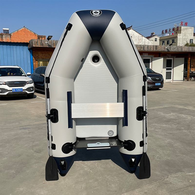 Solar Marine Wholesale 4 Person Assault Boat 270CM PVC Air Deck Floor Folding Inflatable Rescue Speed Kayak Canoe