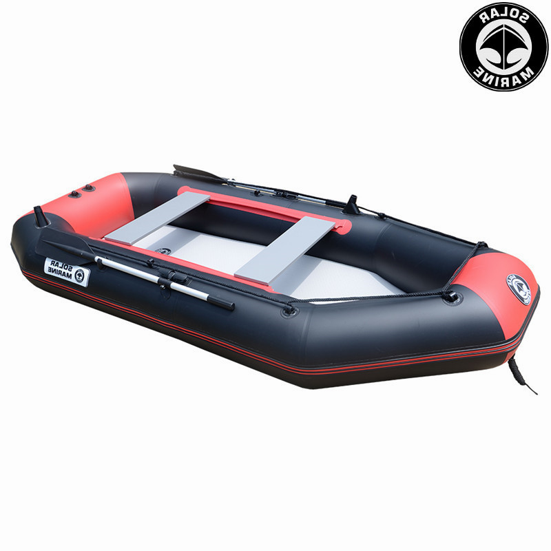 Solarmarine 5 Person 3.3 M Foldable PVC Inflatable Boat Fishing Kayak Canoe With paddle