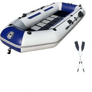 Solar Marine Portable 3M Inflatable Boat 4 Person Folding Fishing Kayak Dinghy Rafting Tender Floating on River Lakes