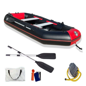 Solar Marine 300 CM 4 Person Inflatable PVC Boat Rowing Boat with Free Accessories For Family Water Entertainment