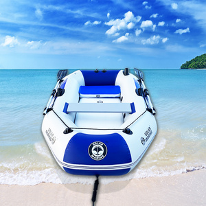 Solarmarine Single Thicken Raft Inflatable Kayak Pontoon Fishing Boat PVC Touring Rowing Canoe Swimming Pool Lake Toys