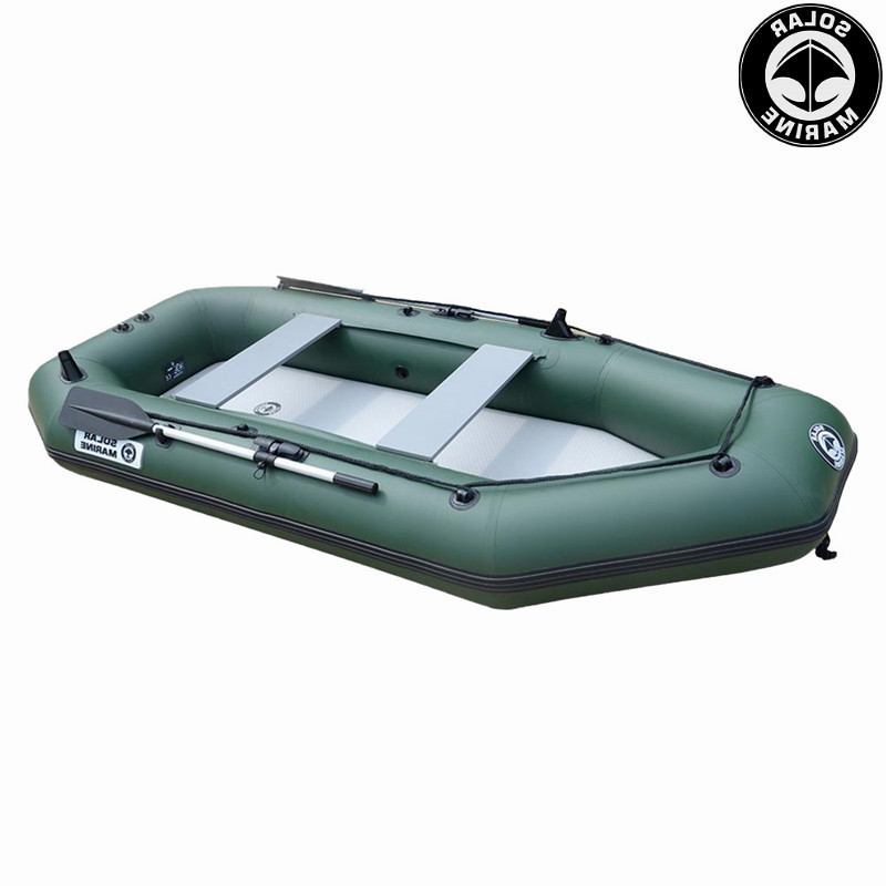 Solarmarine 5 Person 3.3 M Foldable PVC Inflatable Boat Fishing Kayak Canoe With paddle