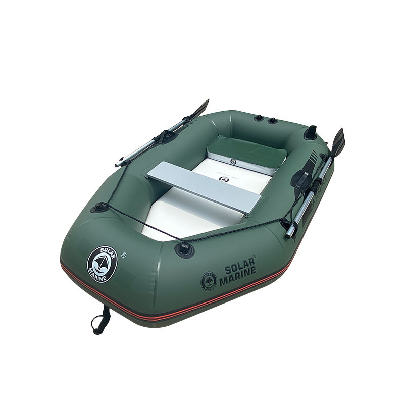 Solar Marine Lightweight 1 Person Inflatable Kayak Portable Fishing Boat Dinghy Rowing Canoe with All Free Accessories