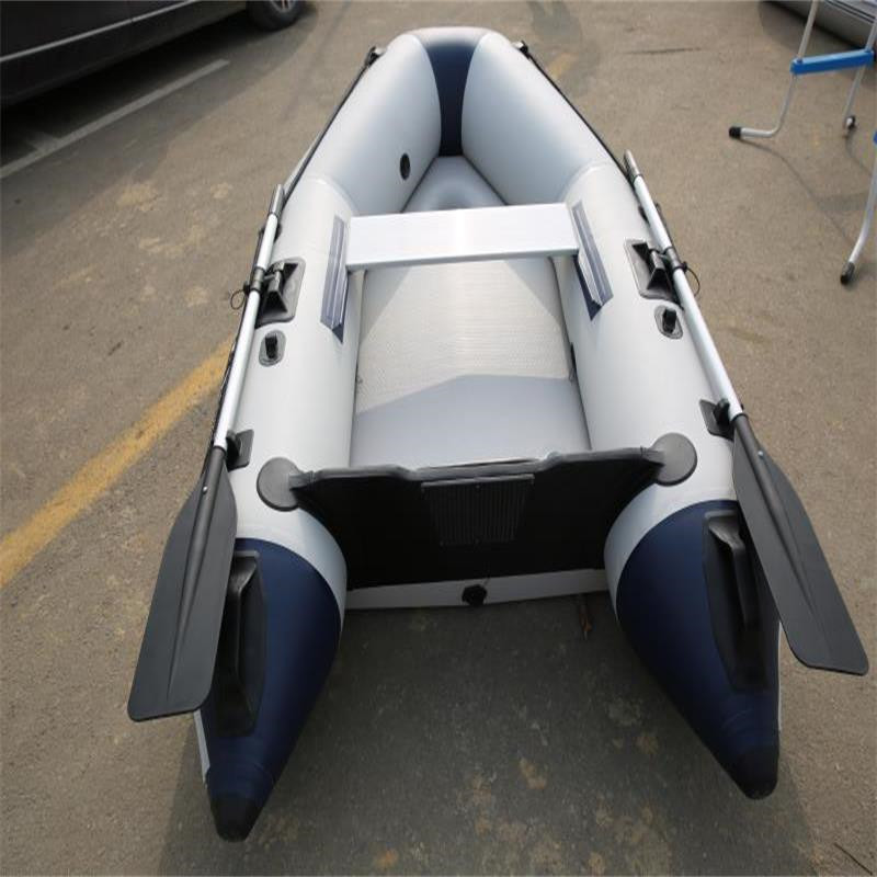 Solar Marine Wholesale 4 Person Assault Boat 270CM PVC Air Deck Floor Folding Inflatable Rescue Speed Kayak Canoe