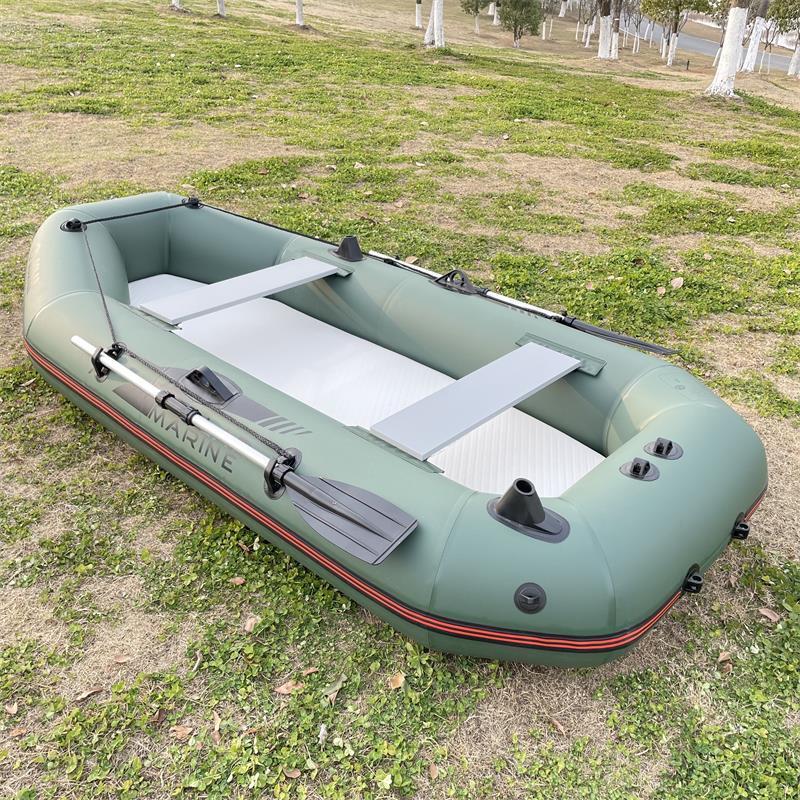 Solar Marine 7.5ft 3 Persons Inflatable Fishing Kayak 0.7MM PVC Rowing Boats Thicken Portable Canoe Dinghy Rafts with Paddles