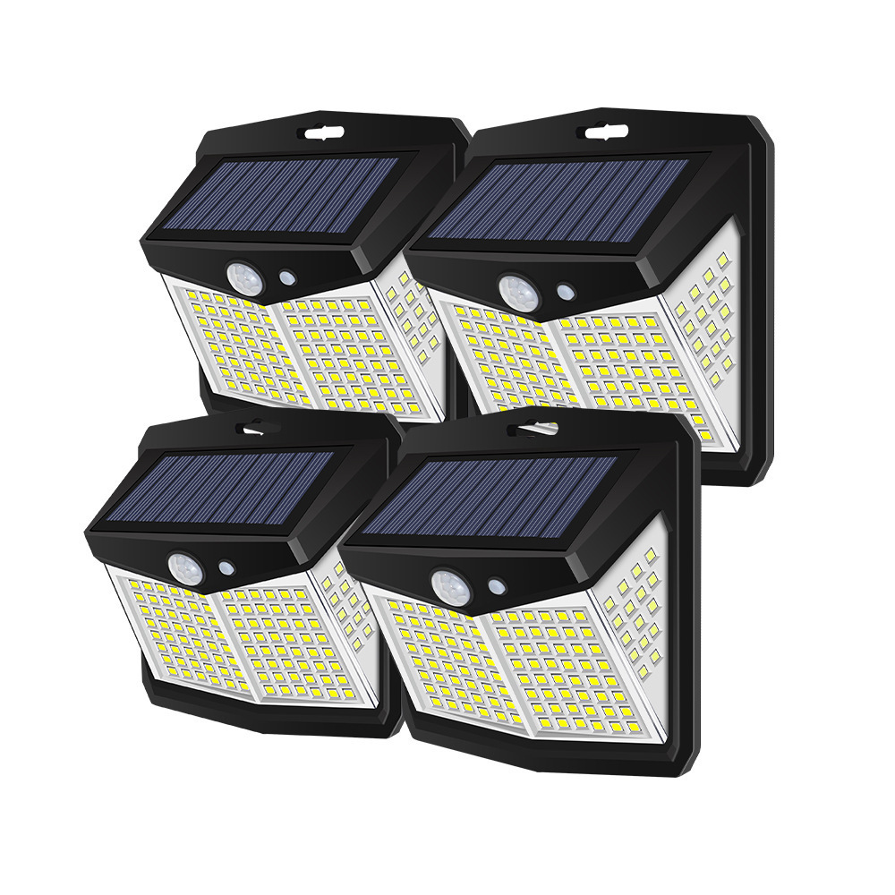 128 LED solar light IP65 waterproof outdoor lamp pir motion sensor led motion sensor solar security lights