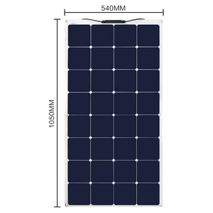 China Shenzhen factory Direct Sales 100 Watt 12V Marine Flexible Solar Panel