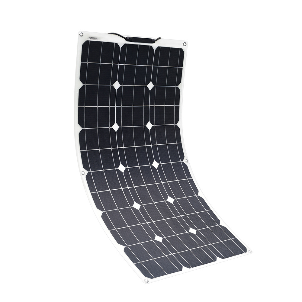 High Efficiency Mono Portable Generator 18v 75w Flexible Solar Panel for Marine RV Boat Caravan